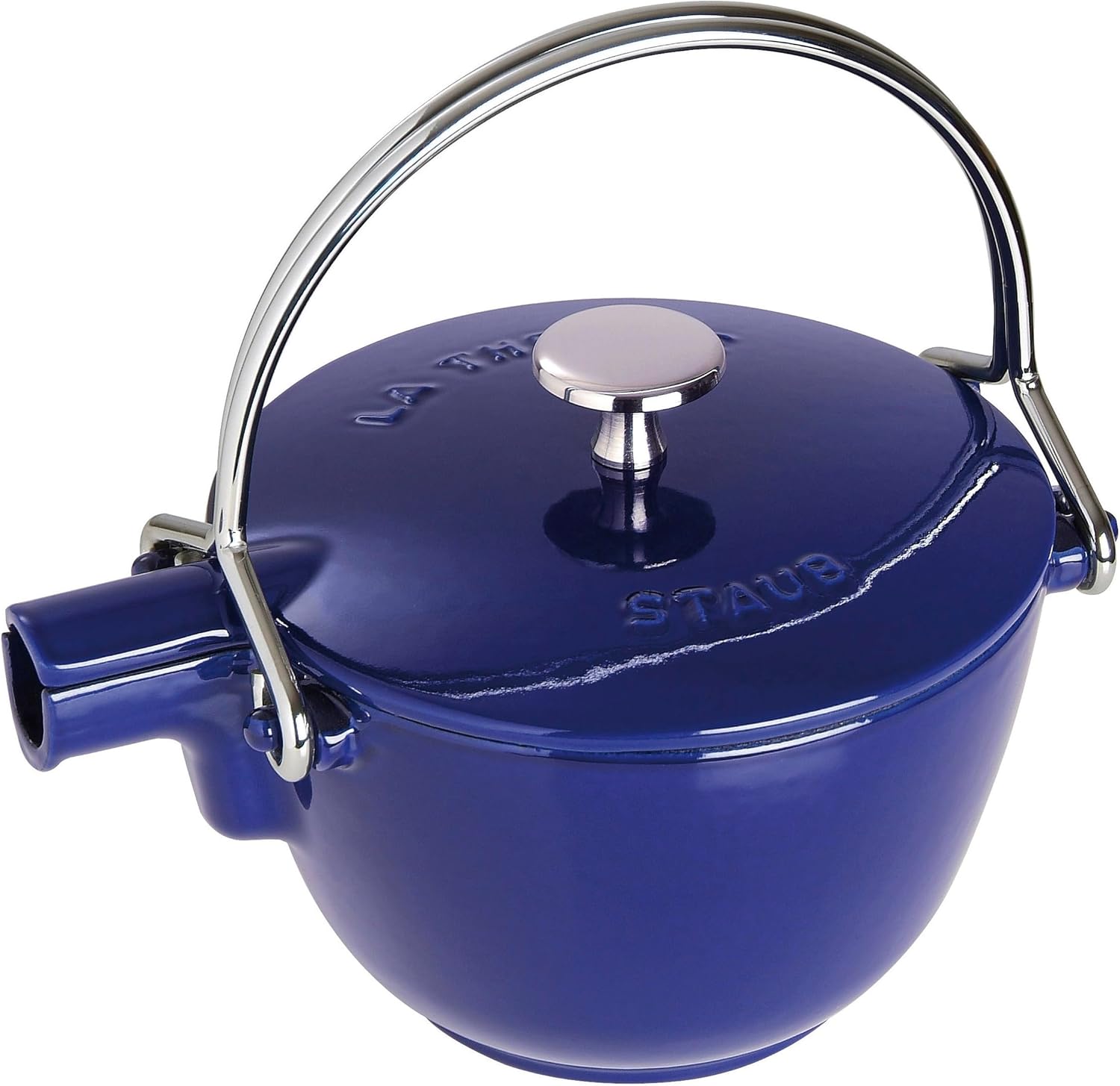 Staub Cast Iron 1-qt Round Tea Kettle – Basil, Made in France - Image 5