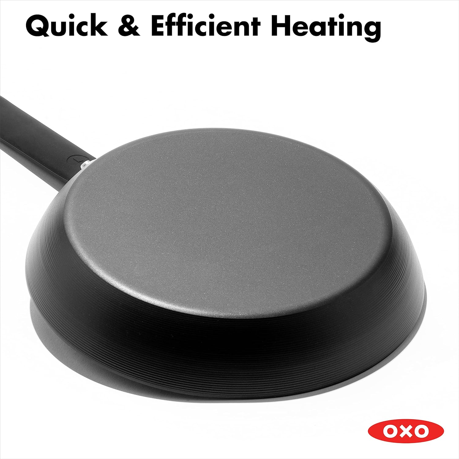 OXO Obsidian Pre-Seasoned Carbon Steel, 12 Wok Pan with Removable Silicone Handle Holder, Induction, Oven Safe, Black - Image 15