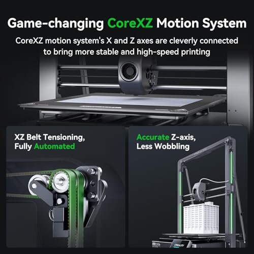Creality K1C 3D Printer, 600mm/s High-Speed Auto Leveling Clog-Free Robust Direct Extruder K1 SE Upgraded 3D Printer with AI Camera 300??C Printing Silent Mode Support Carbon Fiber Filaments - Image 9