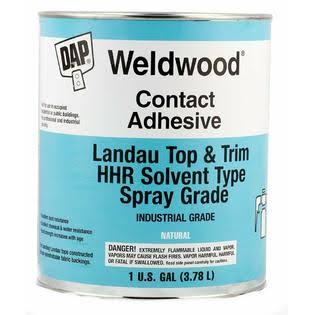 Dap 00233 Weldwood Contact Cement Landau Top & Trim HHR Solvent Type, 1 Gallon