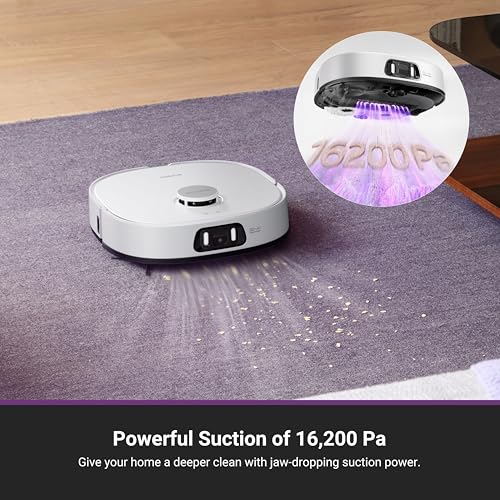 Eureka J15 Pro Ultra Robot Vacuum and Mop with Self Emptying Base, 16,200 Pa Suction, Flex-Arm Design Mop, Auto Mop Hot Water Washing & Hot Air Drying, Anti-Tangle, AI Obstacle Avoidance, Black - Image 6