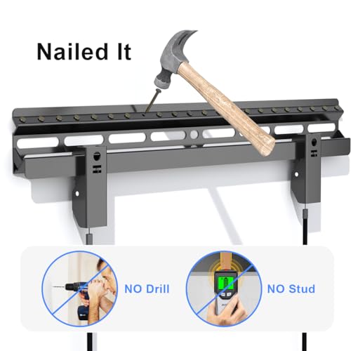 Suptek Studless TV Wall Mount for Most 23-60 Inch TVs up to 99 lbs, Low Profile No Drill TV Mount, Drywall TV Bracket with Max VESA 400x400mm, No Stud, No Drill, Easy Install, MF8 - Image 2