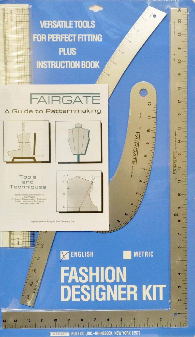 Fairgate Fashion Designer’s Ruler Kit #15-102 (inches)
