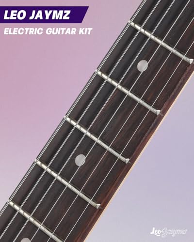 Leo Jaymz 39 Full Size ST Style Electric Guitar Starter Kit with SSH Pickup, 5W Portable Amp, Tuner, Gig Bag, Strap & Accessories (Violet Ocean) - Image 76